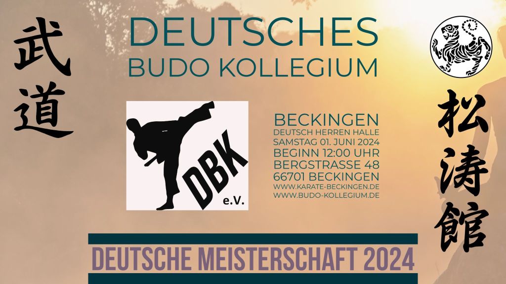 Ankündigung Deutsche Meisterschaft 2024